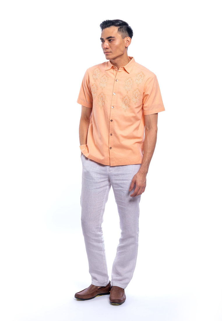 Zayan Short Sleeve Embroidered Shirt