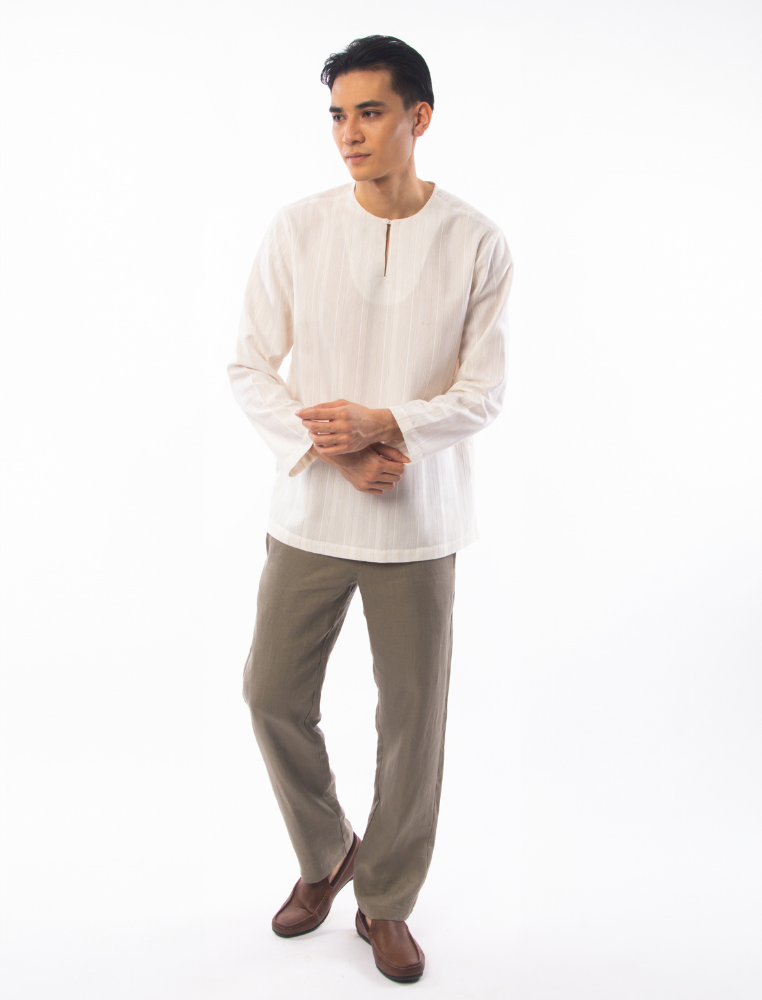 East India Company - Niaz Men Regular Fit Long Sleeve Linen Shirt