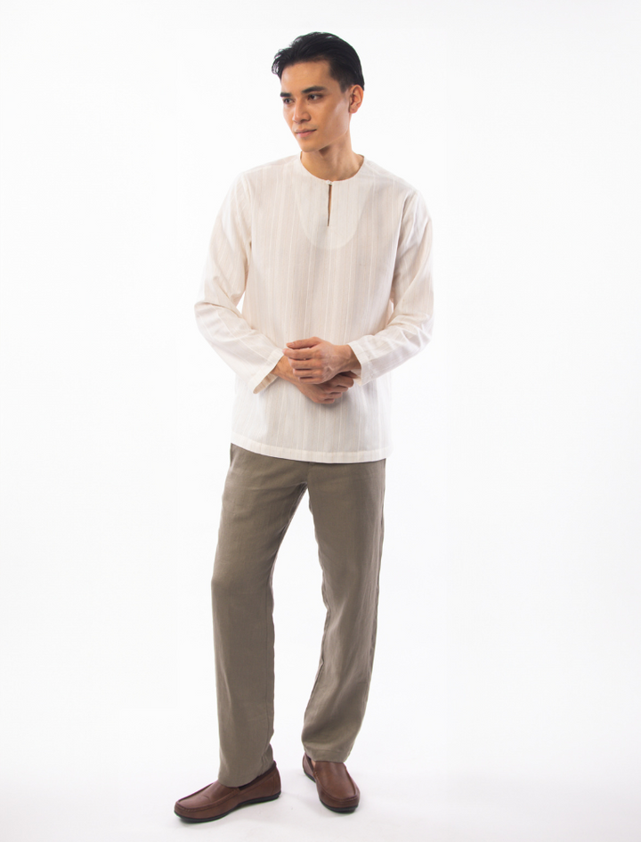 East India Company - Niaz Men Regular Fit Long Sleeve Linen Shirt