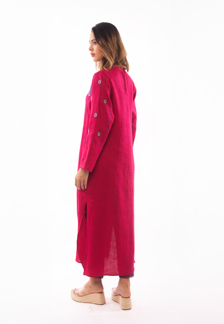 East India Company - Nova_Embroidered Long Sleeve Tunic Dress